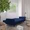 Flash Furniture Navy Velvet Split Back Futon Sofa - Wooden Legs HC-1060-NV-GG - alternate 4